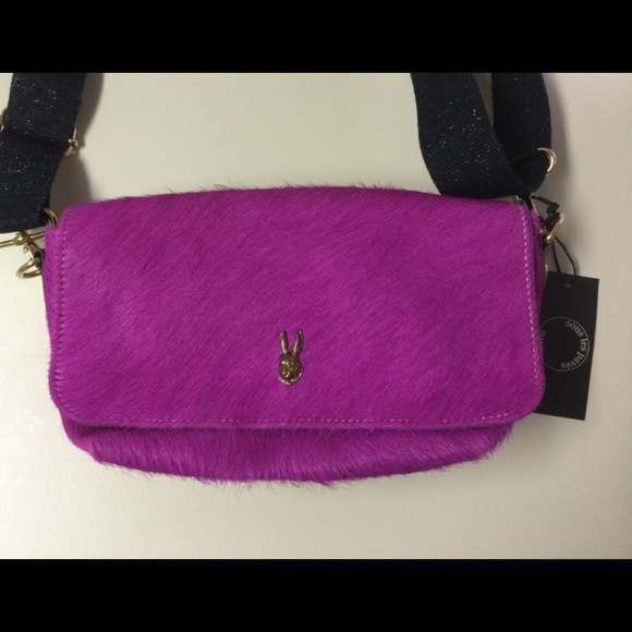 NWT Sous Les Paves Mai Tai Rabbit Crossbody - Picture 2 of 8